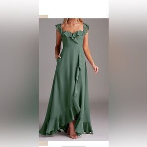 Azazie Eucalyptus Bridesmaid Dress